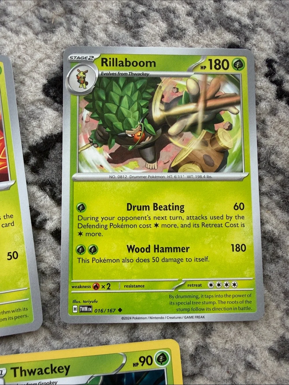 Grookey, Thwackey & Rillaboom Lot | Twilight Masquerade + Shining Fates ✨5/$25✨